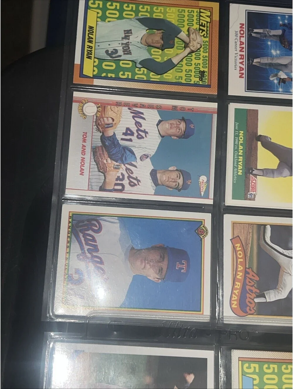 Lot Of 32 Nolan Ryan Baseball Cards Astros Rangers